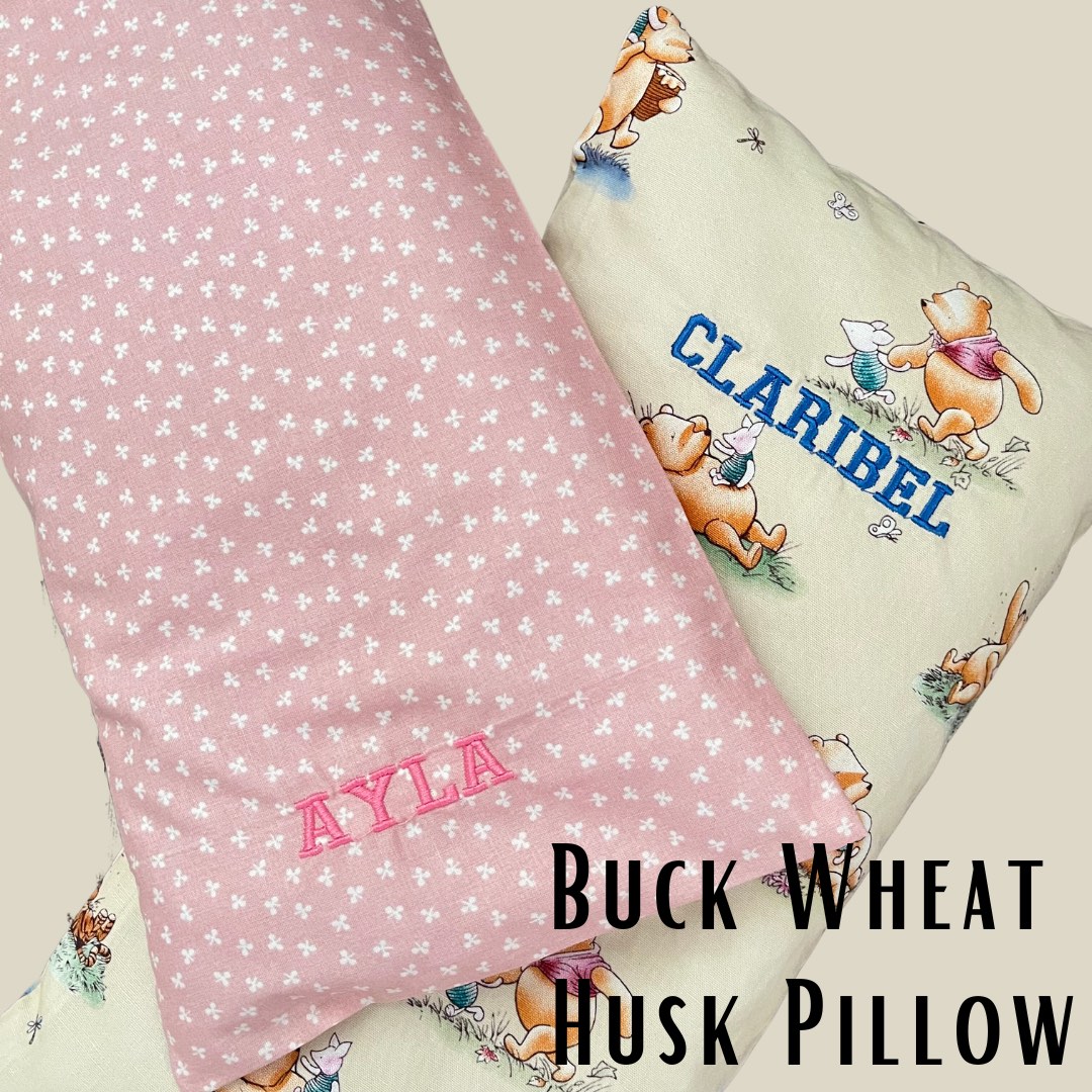 Customised Baby Buckwheat Husk Pillow Up to 8 alphabets Babies