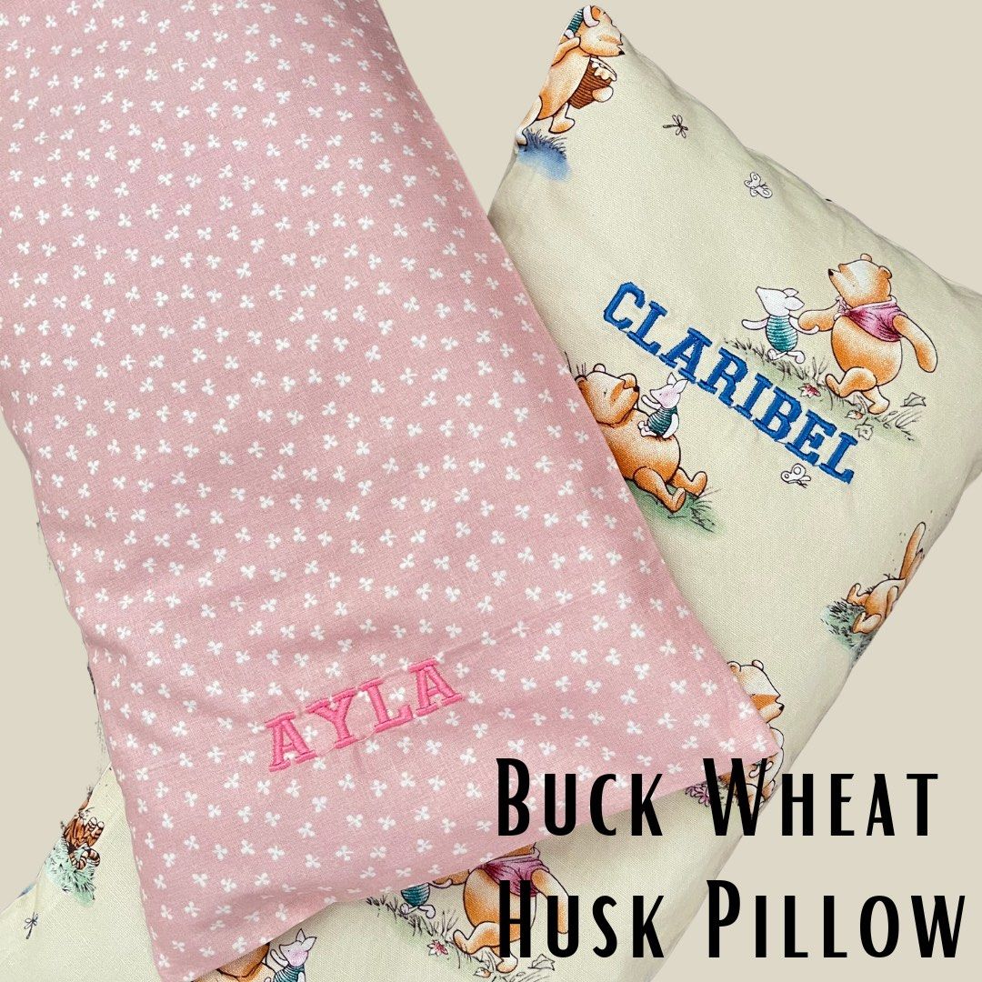 Customised Baby Buckwheat Husk Pillow (Up to 8 alphabets), Babies & Kids, Baby Nursery & Kids
