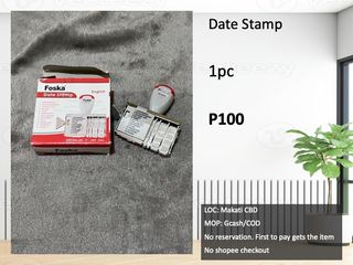 Midori Paintable Rotating Date Stamp - Flower