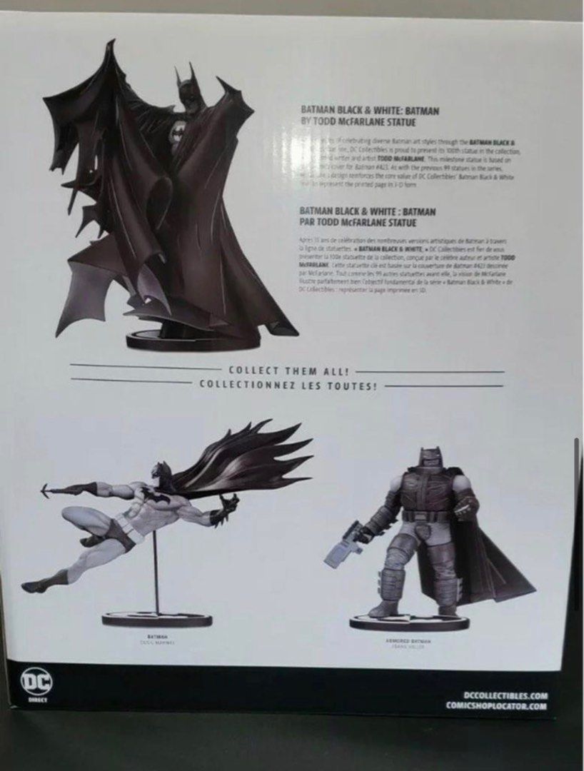 Batman black & white batman by todd mcfarlane deluxe statue Clearance