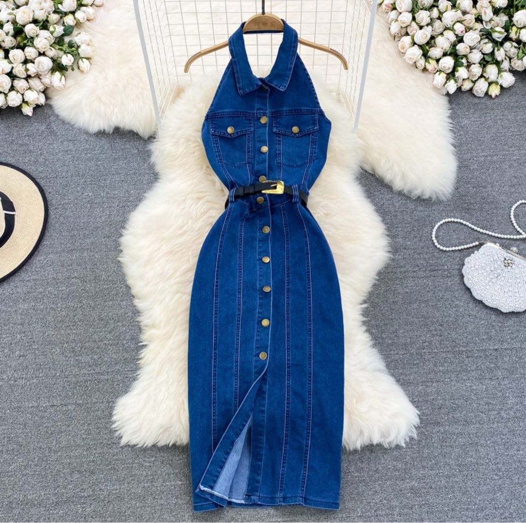 Elegant new arrivals denim dresses