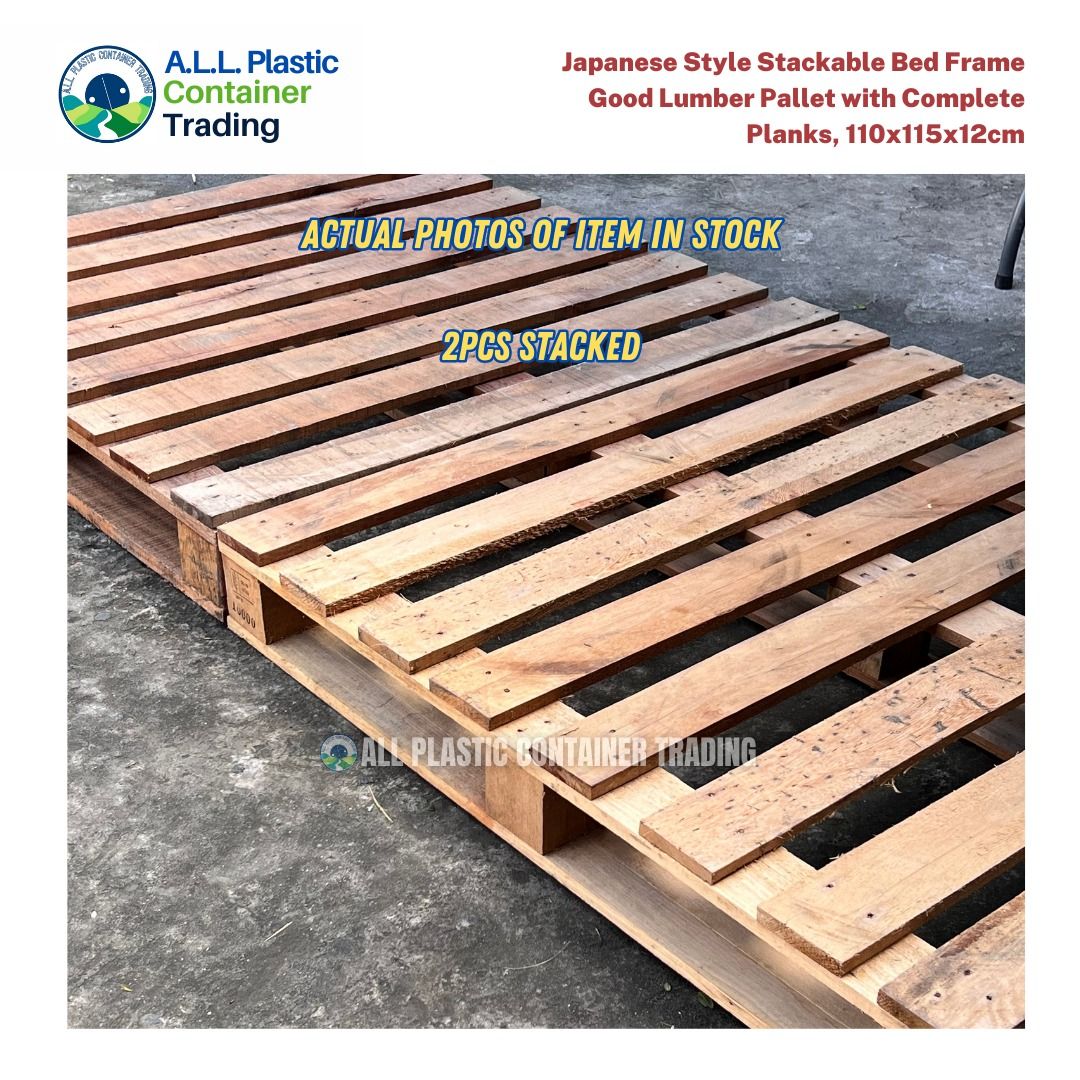 DIY Japanese Style Stackable Bed Frame Good Lumber Pallet with Complete