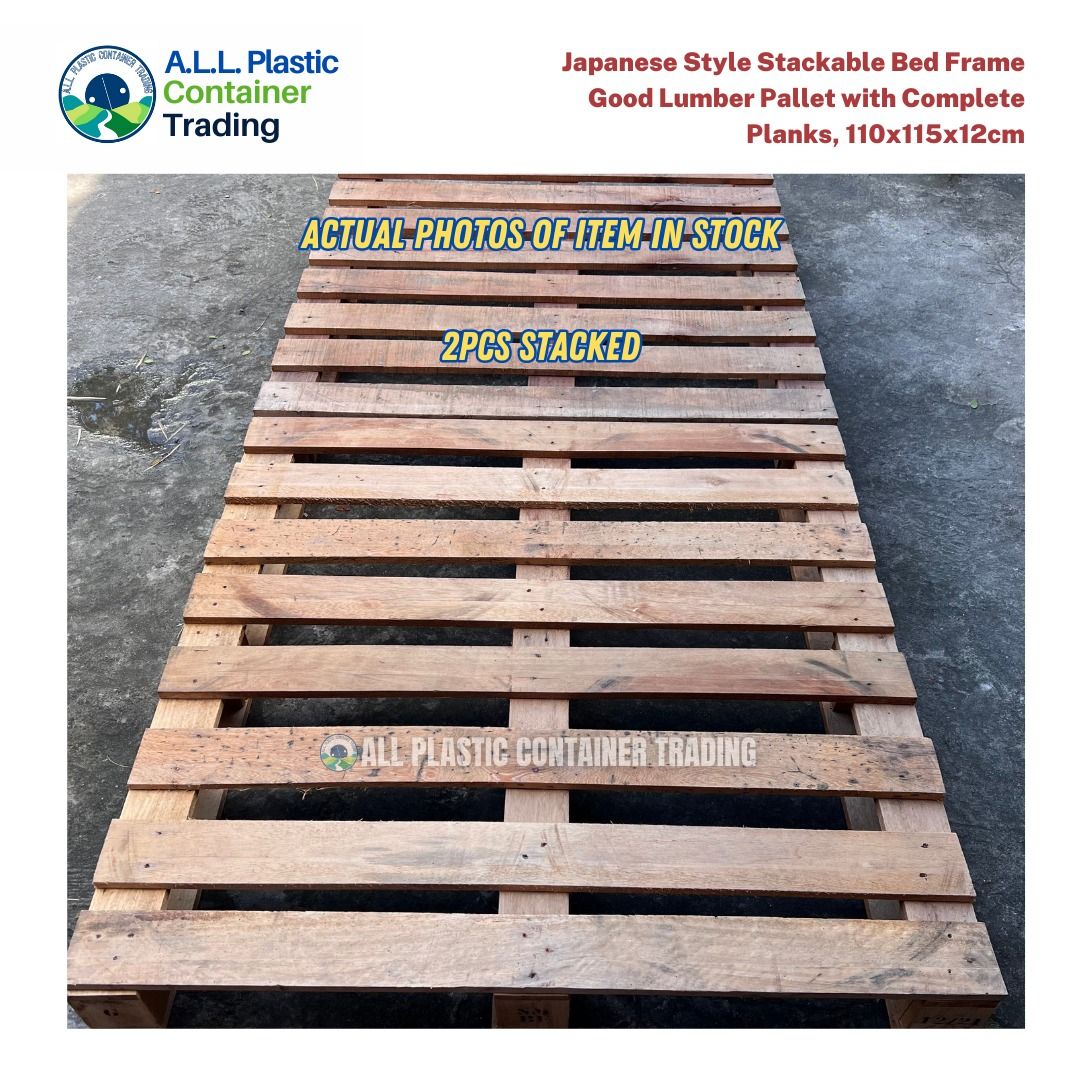 DIY Japanese Style Stackable Bed Frame Good Lumber Pallet with Complete ...