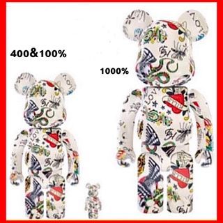 Ed Hardy Tattooed 100% 400% 1000% Bearbrick
