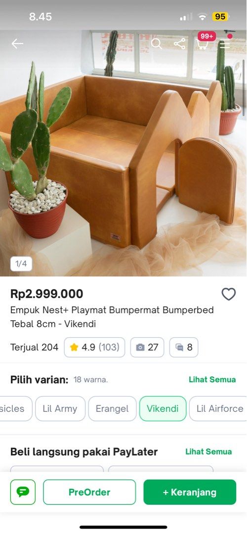 Empuk Jr Nest+ Playmat Bumpermat Vikendi 150 x 150 (lebih bagus dr