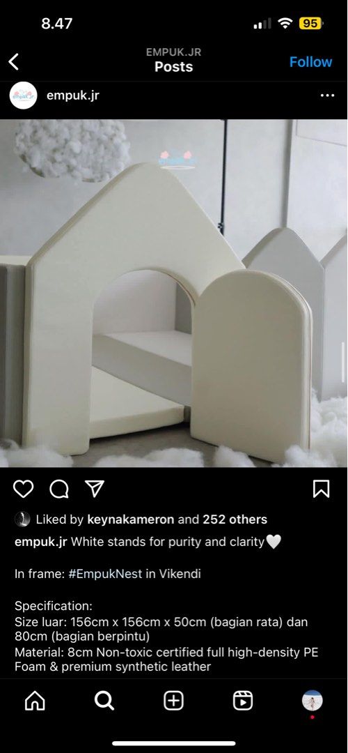 NETT PRICE Empuk Jr Nest+ Playmat Bumpermat Vikendi 150 x 150 (lebih