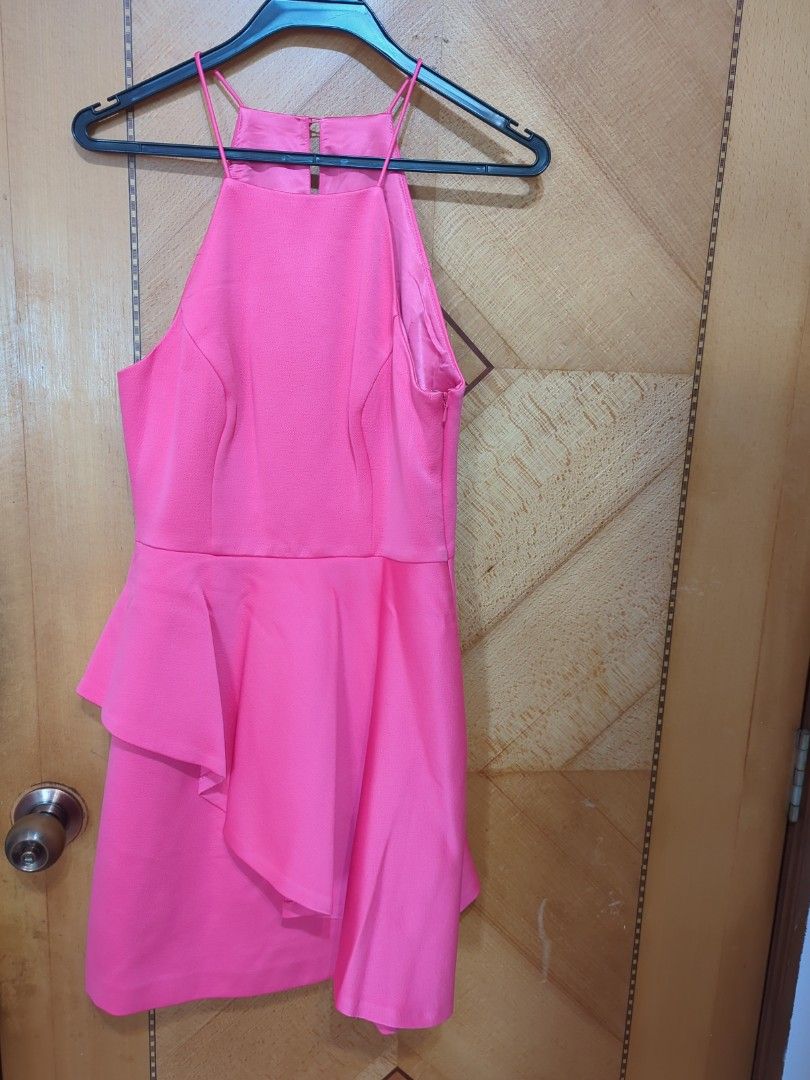 strapless open back dress Nicky Long Sleeve Tiered Midi Dress Pink Floral main image 0