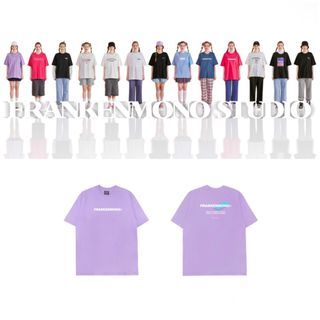 🧁全新正品🧁韓國品牌FRANKEN MONO（FRNM）短袖上衣  短袖T恤  棉Tee  短t  寬鬆  長版  oversize  正韓