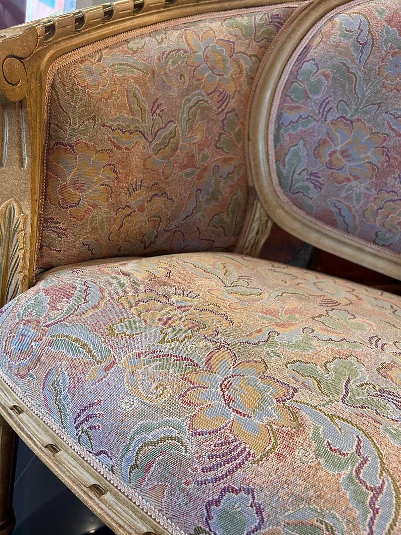 FRENCH style curved sofa, Furniture & Home Living, Furniture, Sofas on