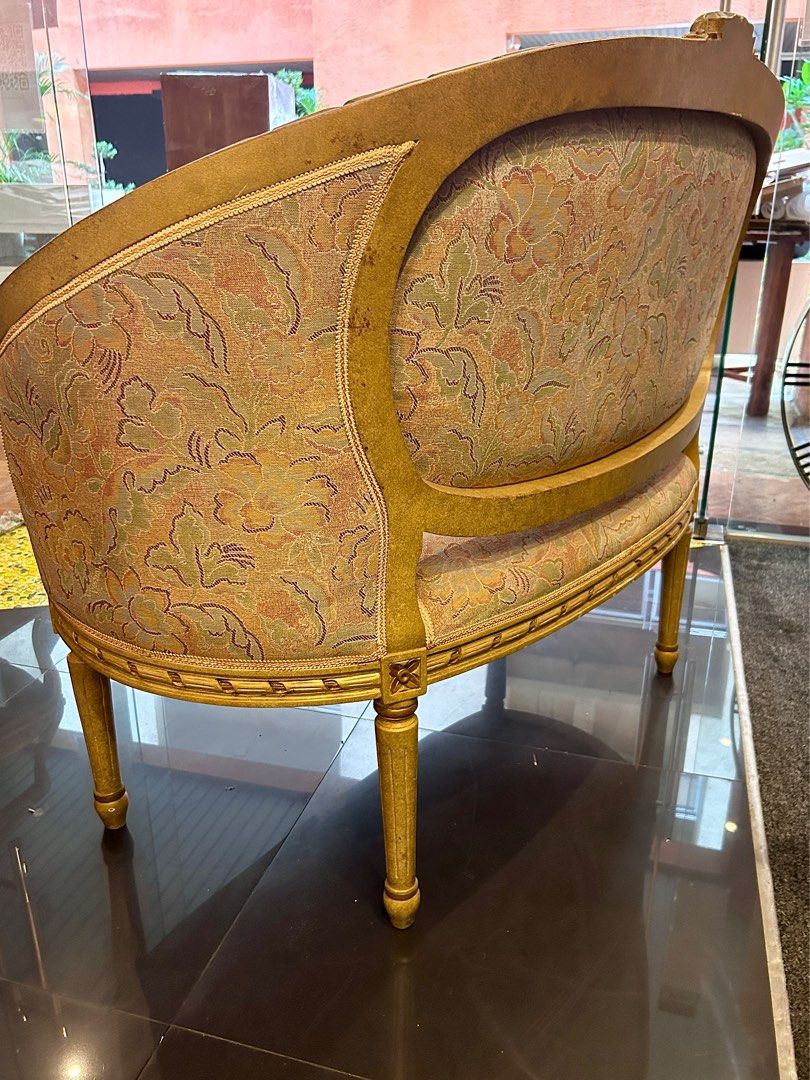 FRENCH style curved sofa, Furniture & Home Living, Furniture, Sofas on