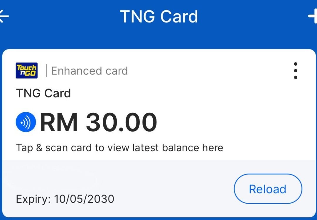 (New Stock)TNG Enhanced Touch N Go NFC Card 05/30 Expiry TNG NFC Touch ...
