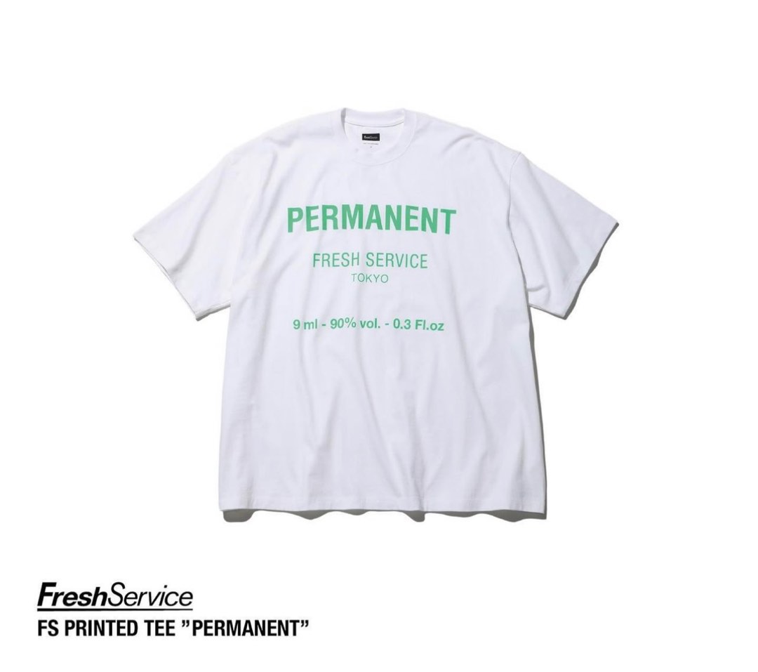 Fresh Service FS PRINTED TEE ”PERMANENT” Wtaps, 男裝, 上身及套裝