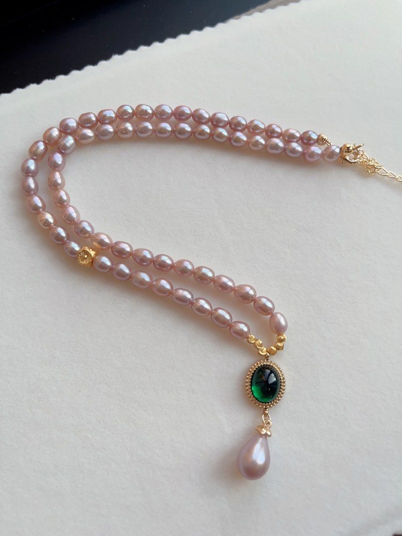 Purple on sale pearl pendant