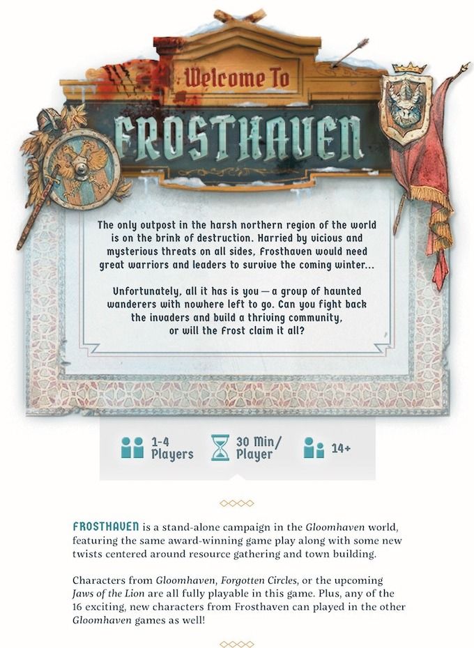 Frosthaven (with solo scenarios and removable sticker set), 興趣及