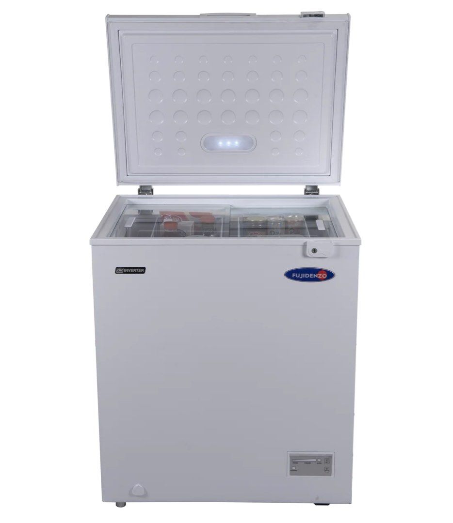 FUJIDENZO Chest Freezer Inverter IFC50GDF 5 cu ft. Solid Top Chest