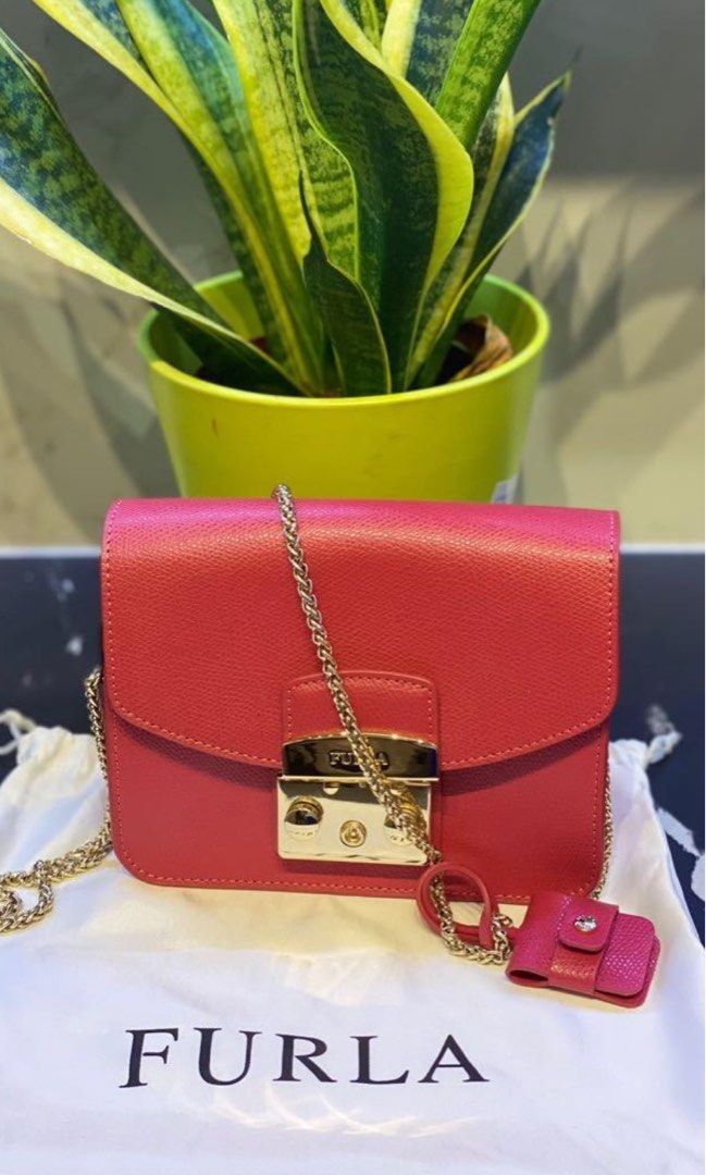 Furla Metropolis Mini Logo Engraved Crossbody Bag