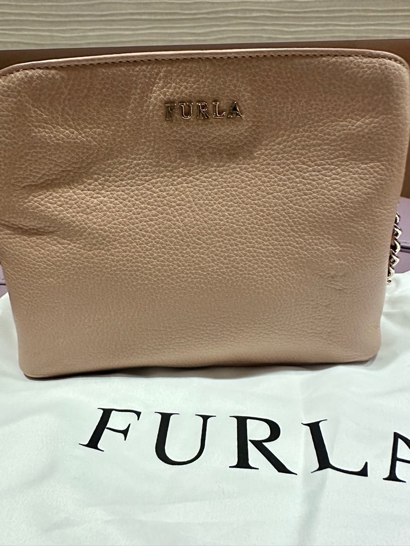 Furla Pink crossbody bag, Women's Fashion, Bags & Wallets, Shoulder Bags on Carousell