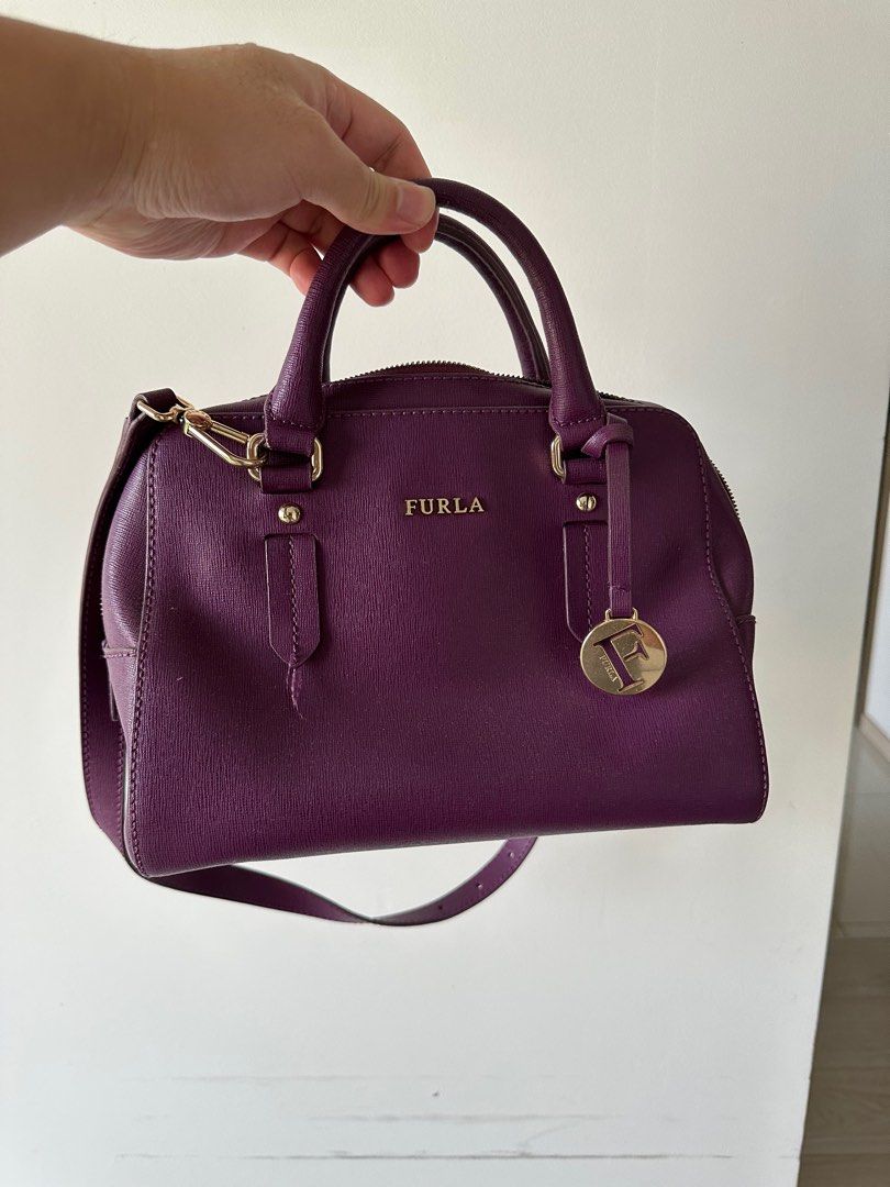 Furla purple handbag