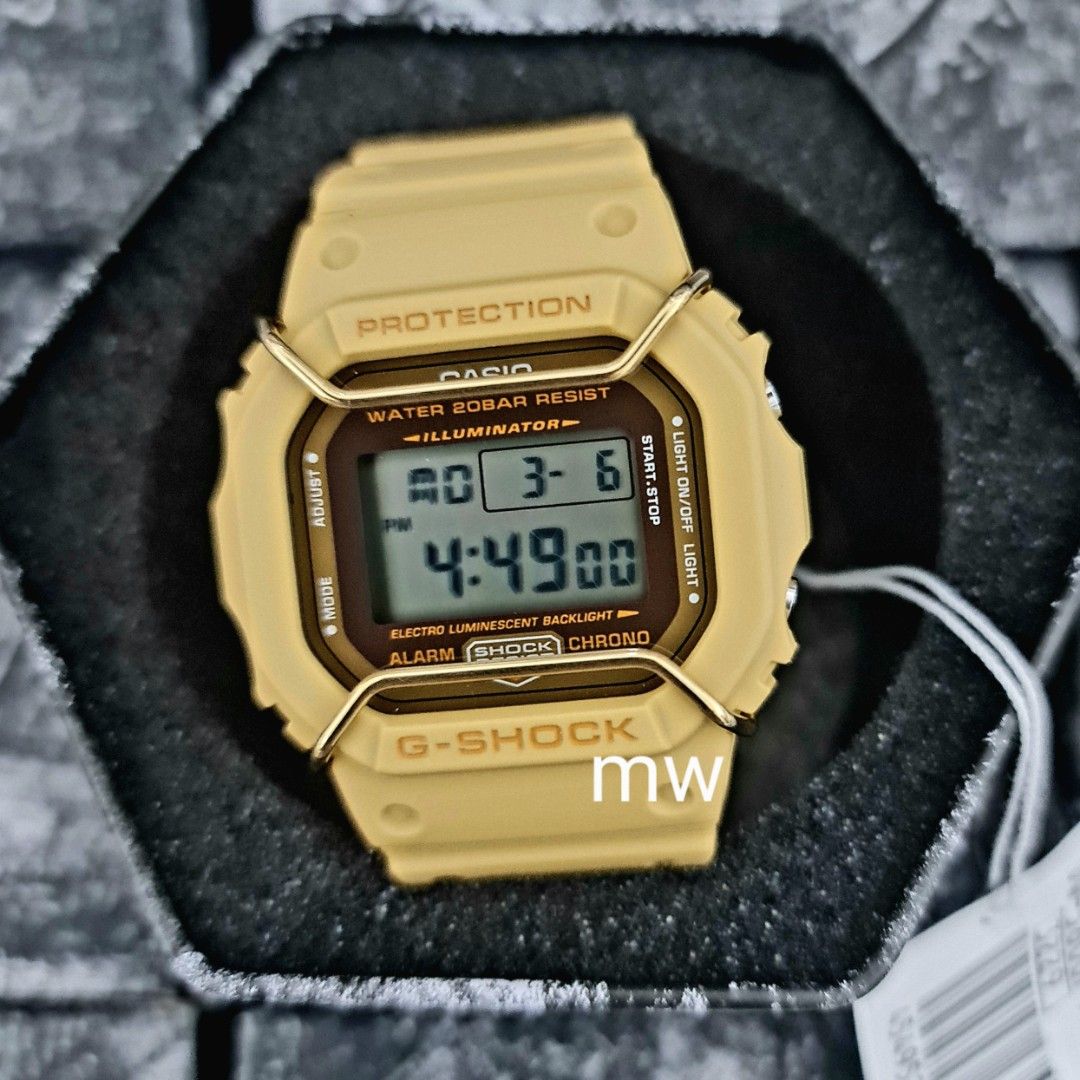 Genuine Casio Men G Shock unisex watch bull bar dw5600 dw 5600pt brand new