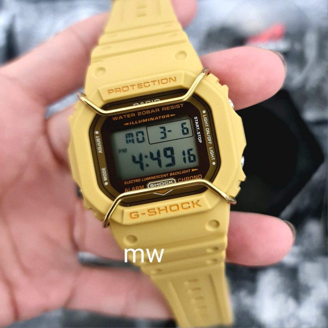 Genuine Casio Men G Shock unisex watch bull bar dw5600 dw 5600pt brand new