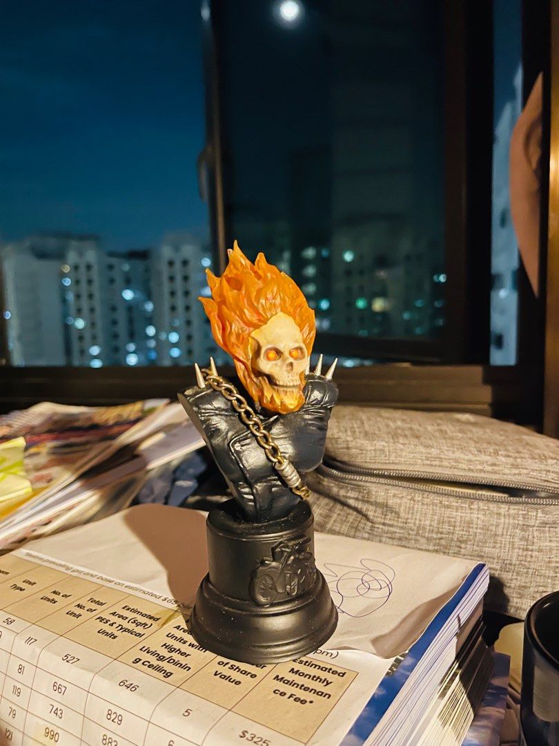 Ghost Rider Mini Bust, Hobbies & Toys, Memorabilia & Collectibles, Fan ...