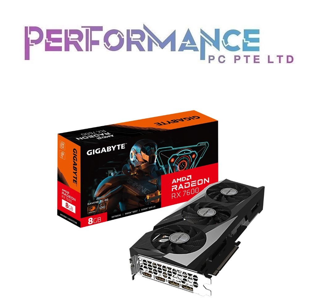 GIGABYTE Radeon RX 7600 RX7600 GAMING OC 8G Graphic Card GPU (3 YEARS ...