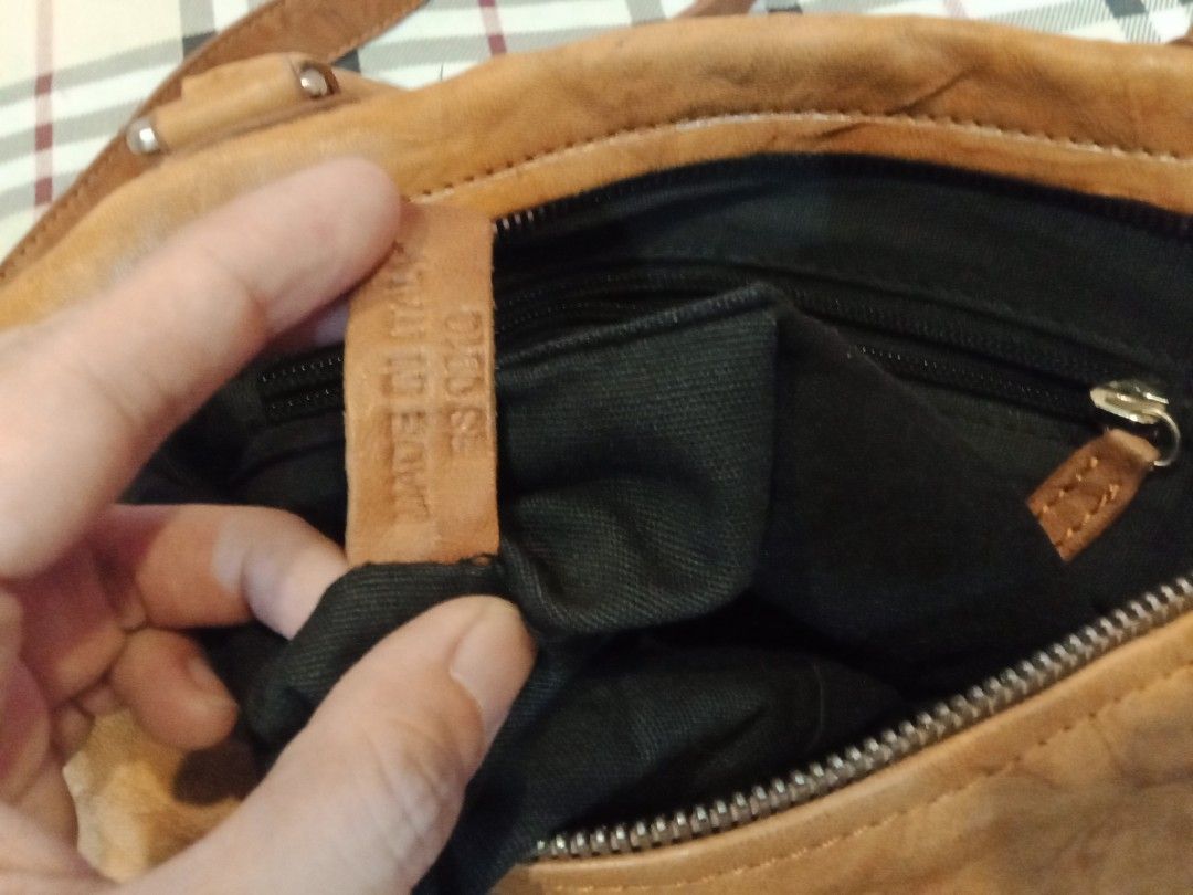 Givency Pandora (Category: Luxury Bags & Wallets) located in Marikina City. Submitted by len_cat (Listing ID 1235516855, Image 3). Description: Authenticity not Guarantee large size color tan soft leather.