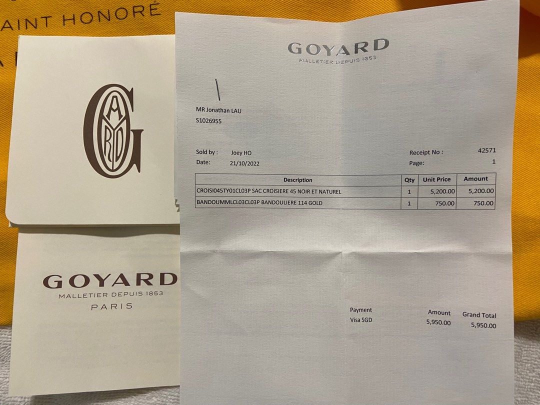 GOYARD Goyardine Croisiere 45 Black 74181