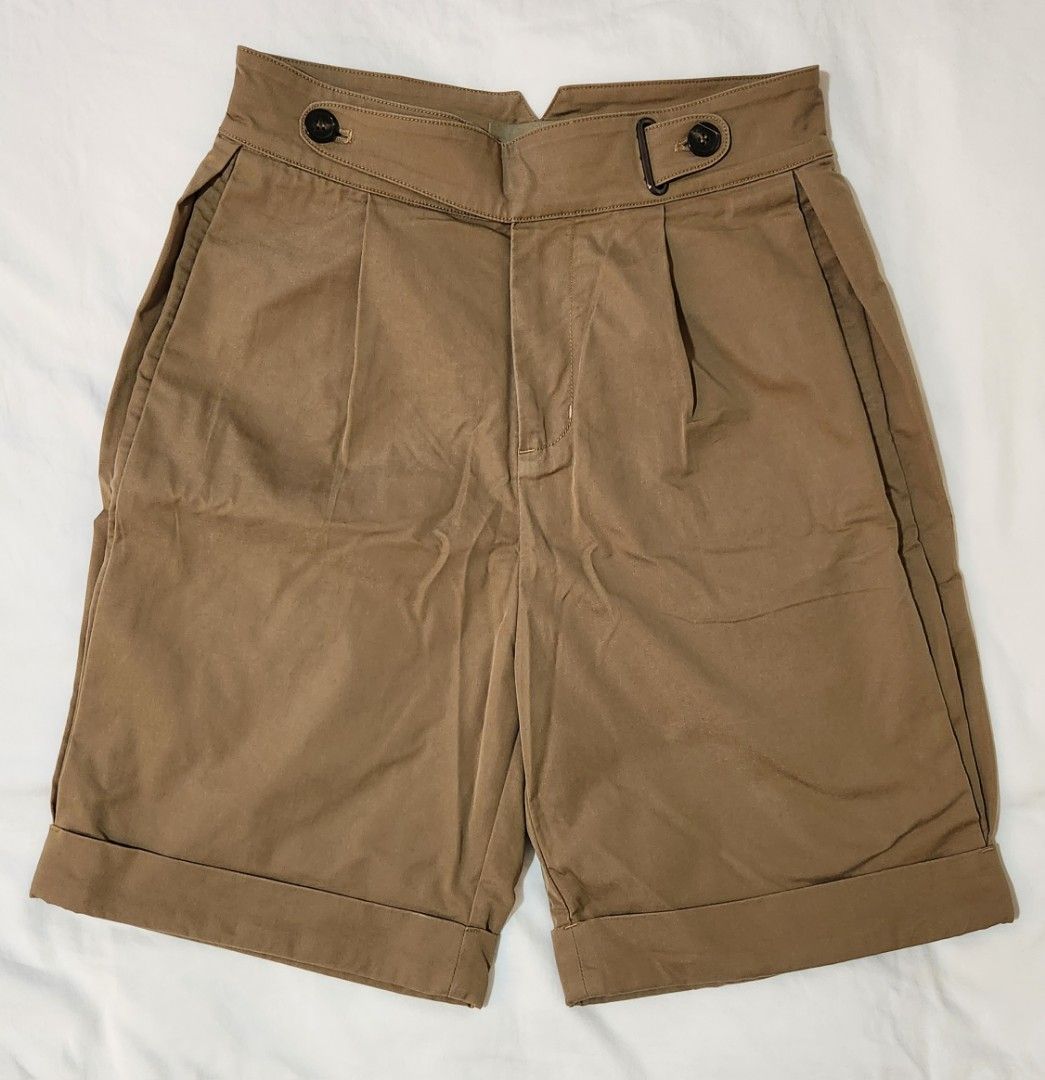 Graye Side Pleats Gurkha Shorts 32
