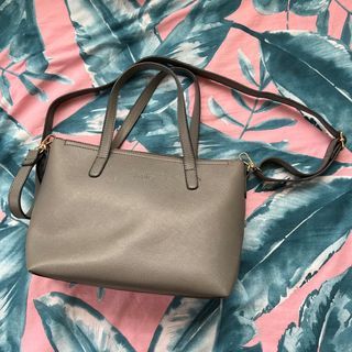 Grey shoulder bag