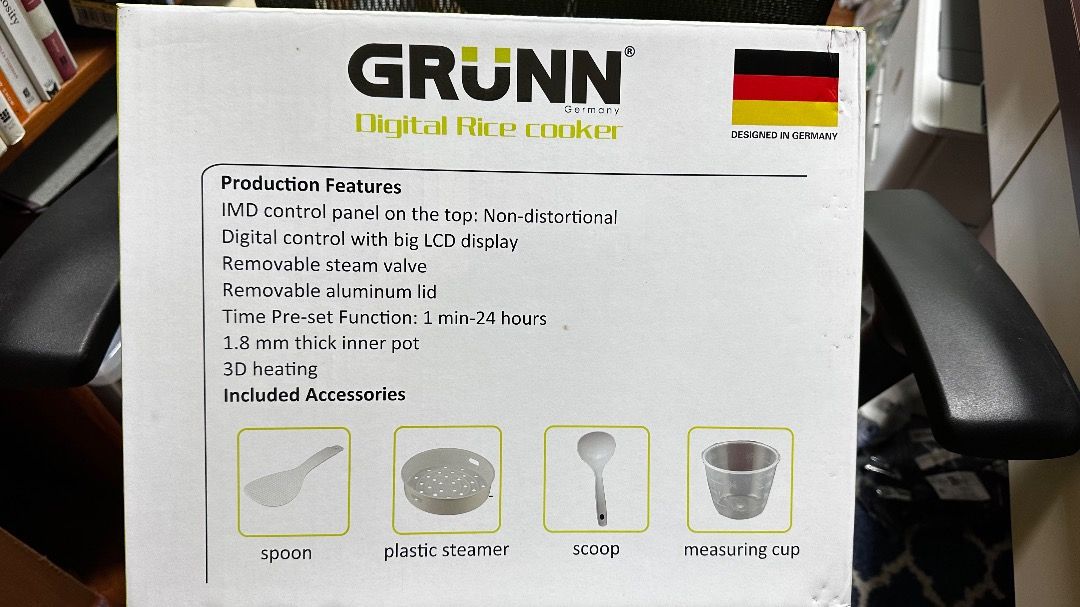 Grunn Digital Rice Cooker, TV & Home Appliances, Kitchen Appliances