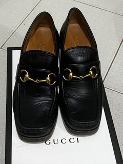 Gucci Horsebit Heeled Loafers
