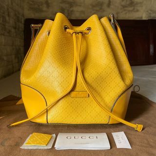 Gucci Yellow Bucket Bag