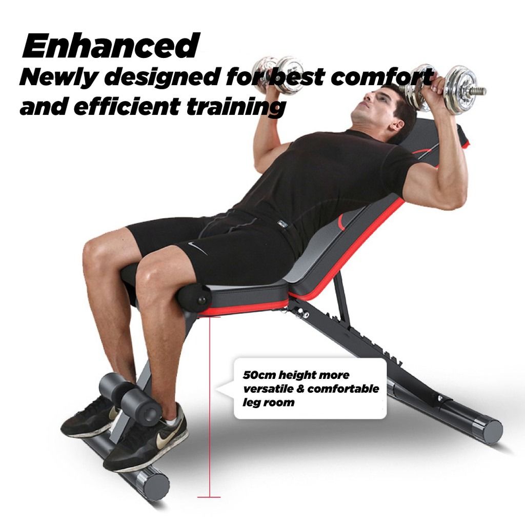 Gym Bench 7 Position Foldable Home Gym Bench Sports Equipment