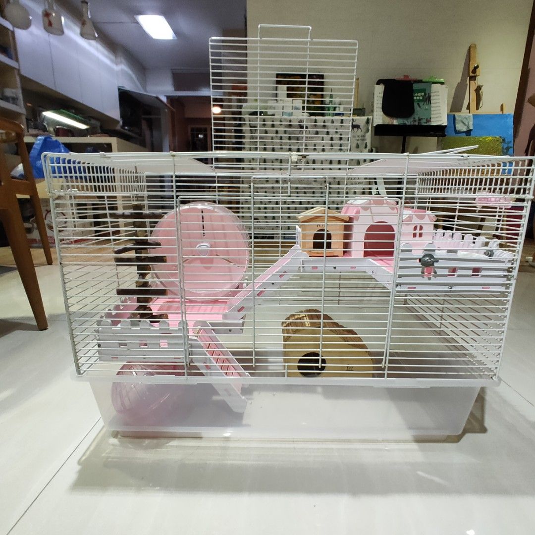 Image showcasing Hamster metal cage come with accessories, Pet Supplies, Homes & Other ...