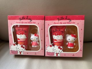 Hello Kitty 潤唇及潤手套裝  Sweet Lip and Hand Set / Sanrio Hand Cream