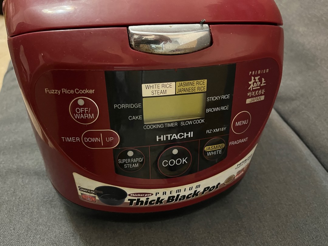 HITACHI RICE COOKER 1L RZPMA10YW, TV & Home Appliances, Kitchen