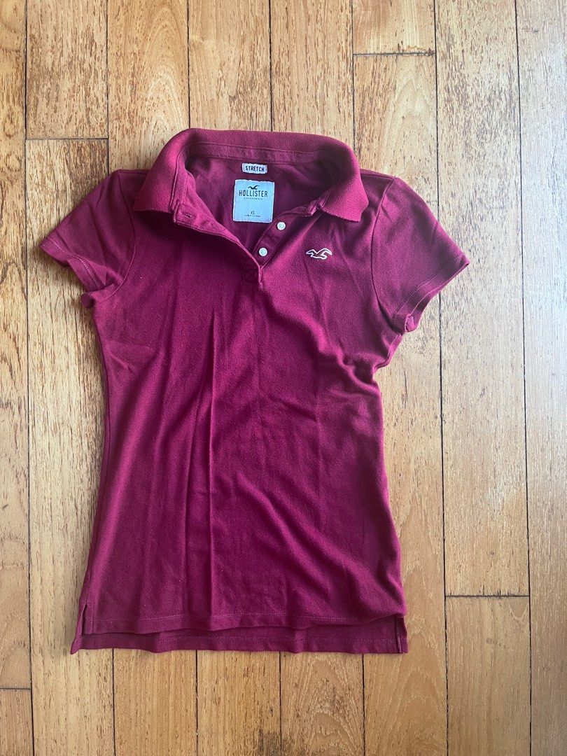 Hollister slim fit polo discount