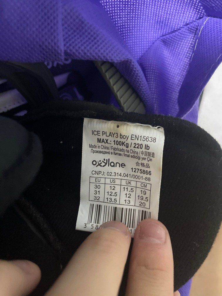 Ice skating decathlon boots with blade, Sports Equipment, Sports