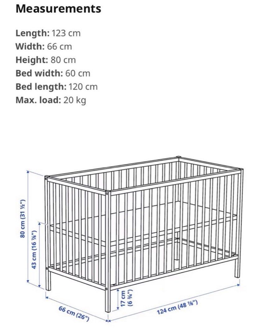 Ikea Baby Cot, Babies & Kids, Baby Nursery & Kids Furniture, Cots