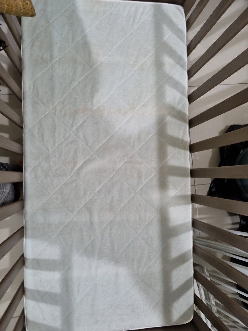 IKEA Baby cot with mattress, Babies & Kids, Baby Nursery & Kids