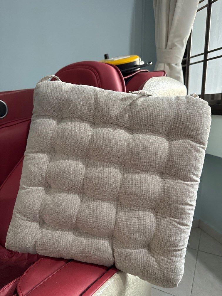 VIPPÄRT chair cushion beige 38x38x6.5 cm - IKEA