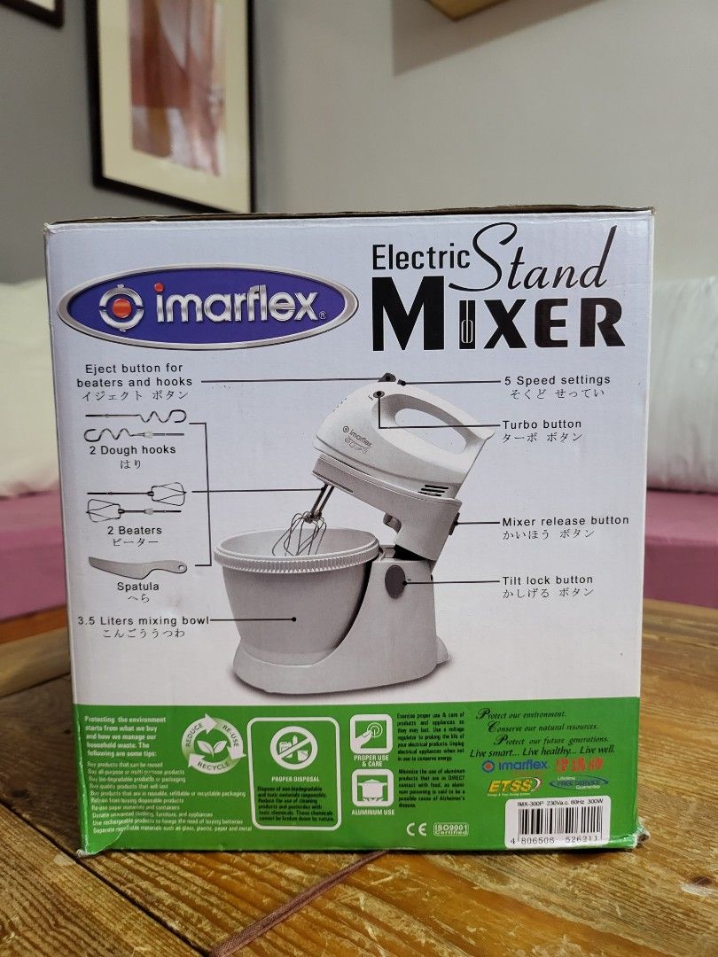 Imarflex Electric Stand Mixer, Furniture & Home Living, Kitchenware