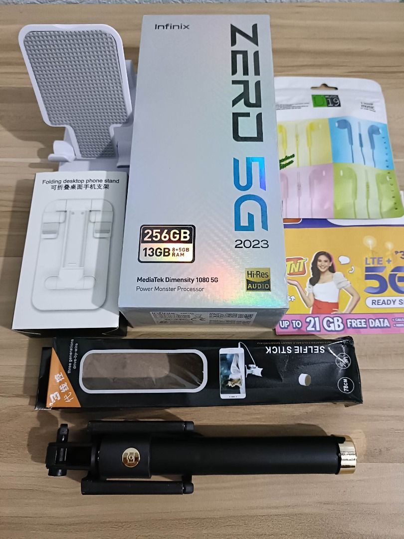 Infinix Zero 5G 2023 (Category: Android Others) located in Caloocan City. Submitted by mjmassortedfinds (Listing ID 1235602719, Image 1). Description: Infinix Zero 5G 2023 Original NTC Brandnew Sealed php 12,000 Specs Display: 6.78 inches, IPS LCD, 120Hz, 500 nits CPU: Mediatek MT6877V Dimensity 1080 GPU: Mali-G68 MC4 RAM: 8GB ROM: 256GB expandable via microSD card slot up to 256GB (dedicated) Back Camera: 50MP + Portrait + Quad Flash Light Selfi