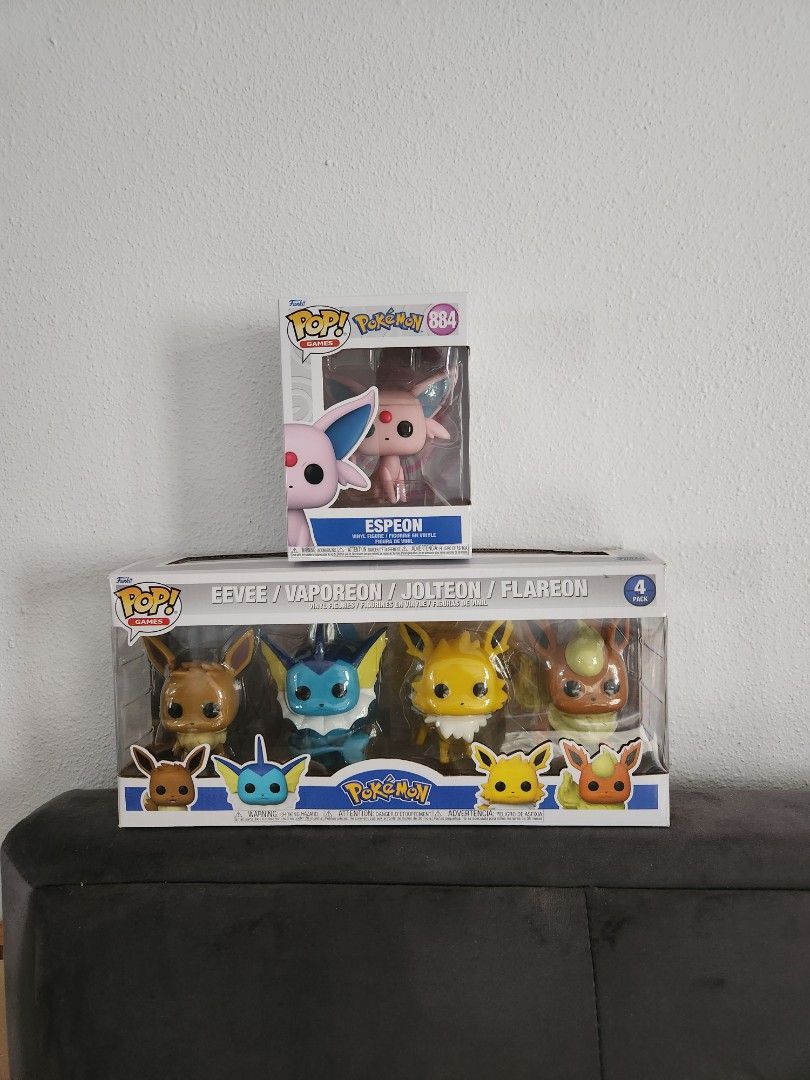 Funko Pop! Pokemon - Eevee, Vaporeon, Jolteon & Flareon - 4-Pack