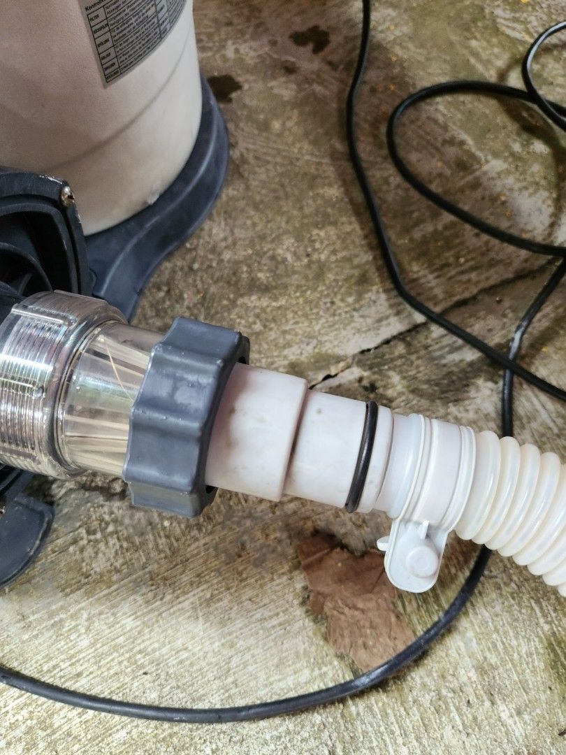 Intex pool pump. Sand filter. Great upgrade for all intex pools below