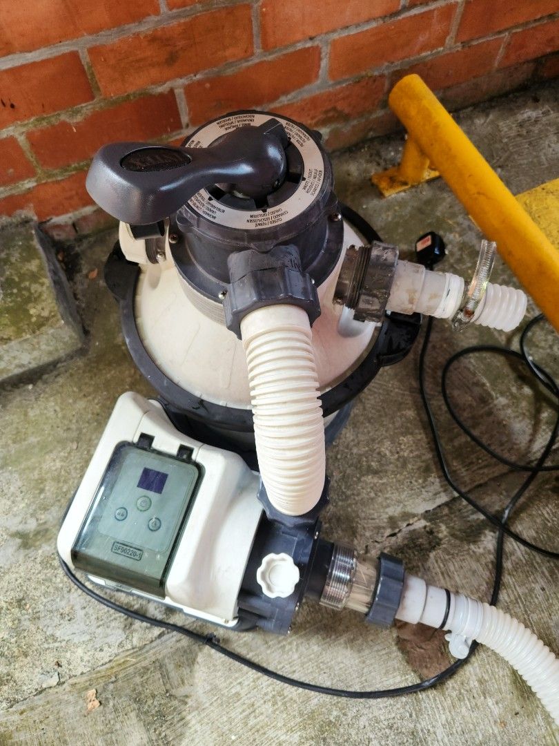 Intex pool pump. Sand filter. Great upgrade for all intex pools below