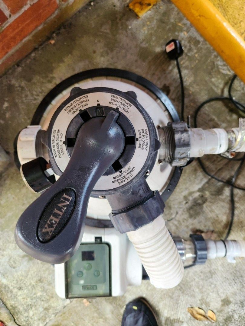 Intex pool pump. Sand filter. Great upgrade for all intex pools below