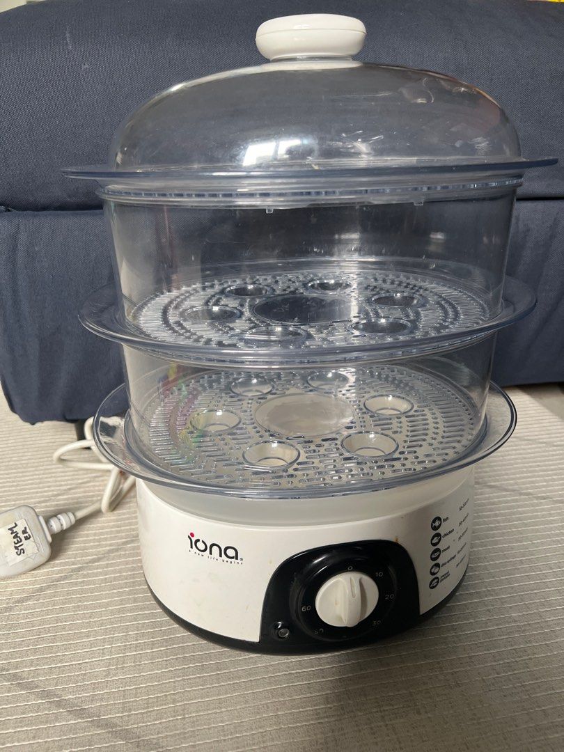 IONA food steamer 3 tier, Furniture & Home Living, Kitchenware