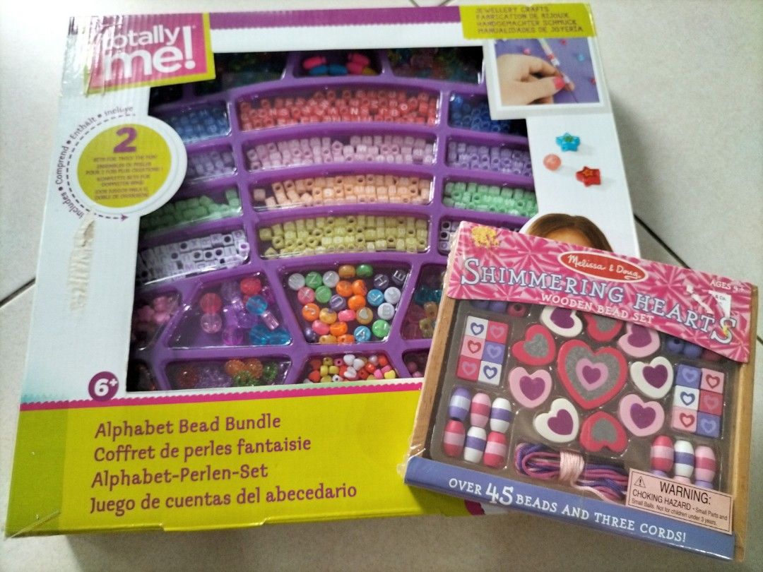 Totally Me! Jewellery craft set and Melissa & Doug wooden bead set